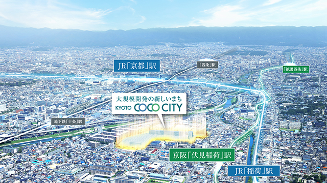 KYOTO COCO CITY 空撮